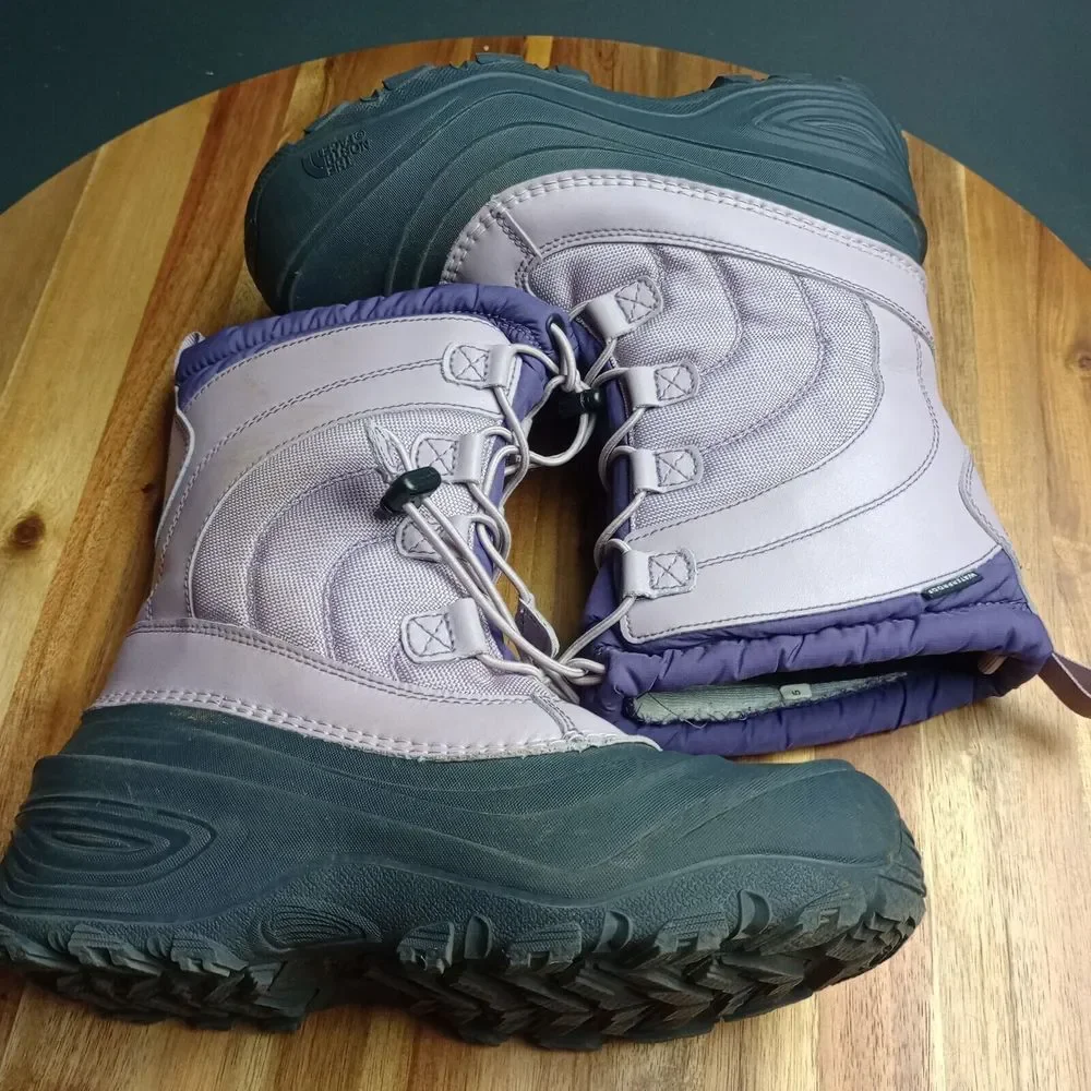 North‎ Face Youth Boots Kids 5 Alpenglow IV Insulated Waterproof Lavender Purple